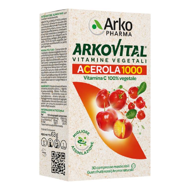 ARKOVITAL ACEROLA 1000 30CPR